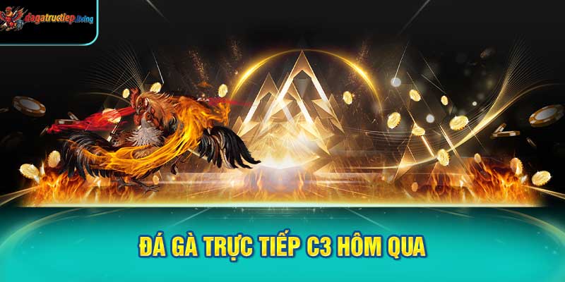 Đá Gà Trực Tiếp C3 Hôm Qua